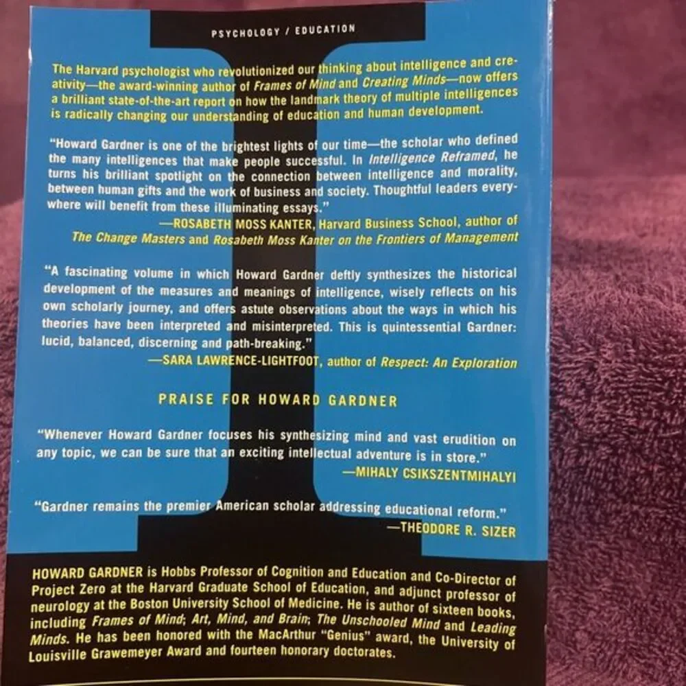 Intelligence Reframed: Multiple In- paperback, 0465026117, Howard E Gardner, new